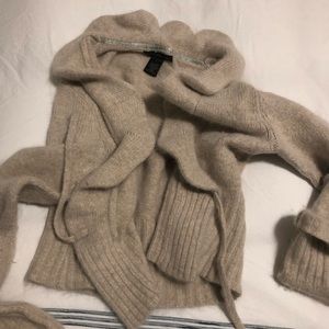 Cropped ruffle sweater. Soooo soft!